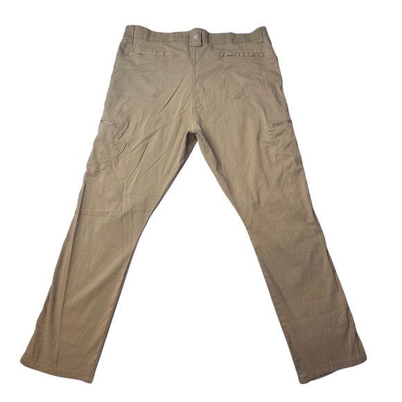 Wrangler Cargo Pants Mens 40x30 Brown ATG Outdoor Stretch Nylon Utility Hiking - Picture 2 of 14